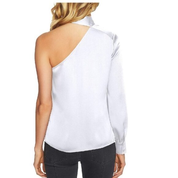 Women's 1.State Tie Neck One-Shoulder Top - Picture 3 of 6